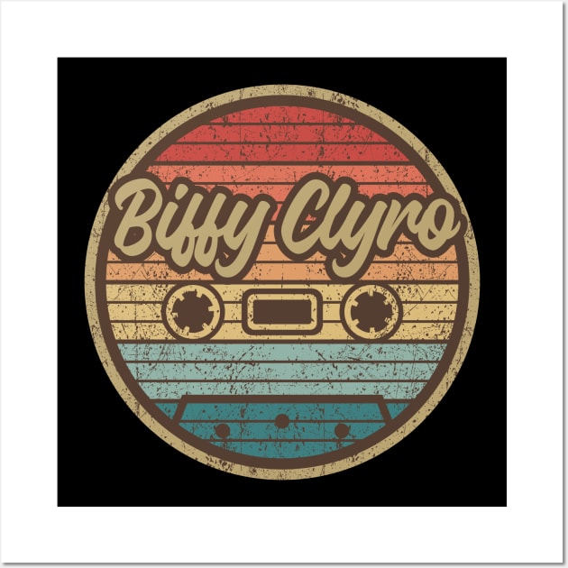 biffy clyro cassette retro circle Wall Art by penciltimes